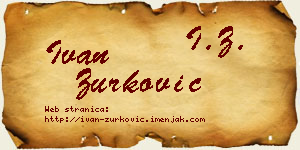 Ivan Zurković vizit kartica
